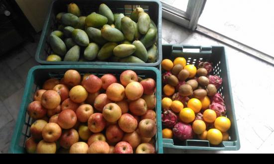 感謝【台南榮民服務處】捐贈水果一批